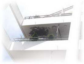 Infiltration depuis un balcon